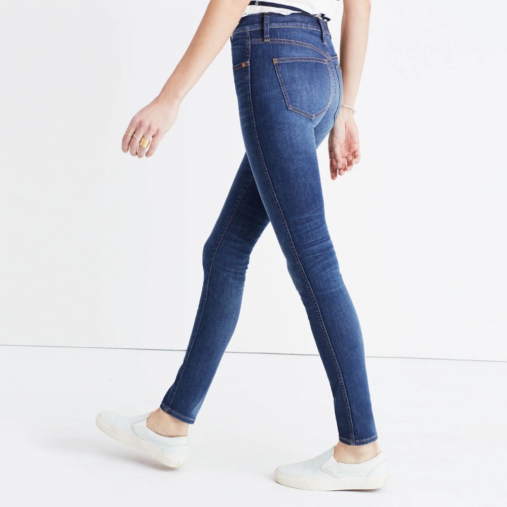 Madewell 9" High Rise Skinny Jeans w Whiskering Sz 28  w MEASUREMENTS